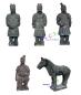 Preview: 21cm chinesische Terracotta Krieger Fengshui Figure 5 Teilen